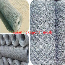 Hebei anping KAIAN calibre 18-24 galvanizado malla de alambre hexagonal